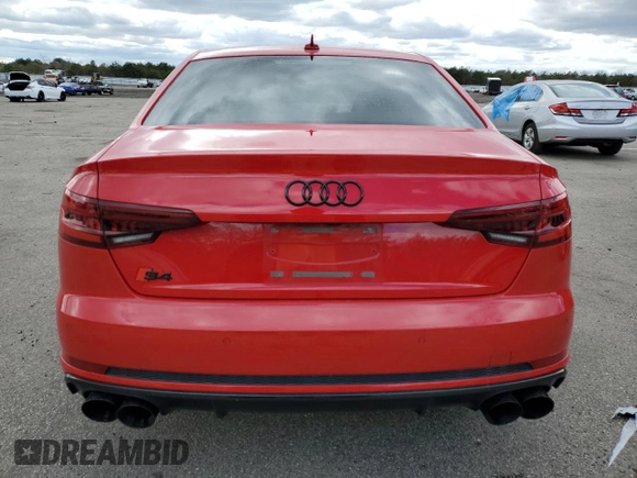 2019 Audi S4 Premium Plus with VIN WAUB4AF45KA116835, listed as a Copart auction lot 49913664 with 51,995 mi miles. Bid and sale history available at carsss.com. Image 6.