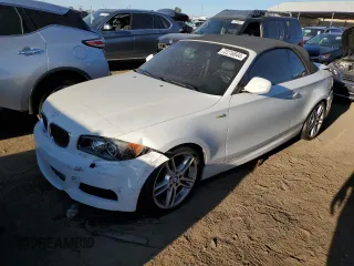 2010 BMW 1 Series 135i with VIN WBAUN9C57AVK41344, listed as a Copart auction lot 72216844 with 122,145 mi miles and Salvage Title. Bid and sale history available at carsss.com. Image 1.
