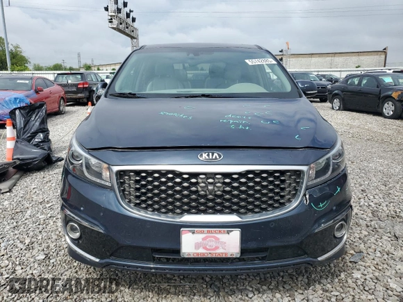 2016 Kia Sedona SX-L with VIN KNDME5C17G6186258, listed as a Copart auction lot 55742885 with 98,487 mi miles and Clean Title. Bid and sale history available at DreamBid. Image 5.