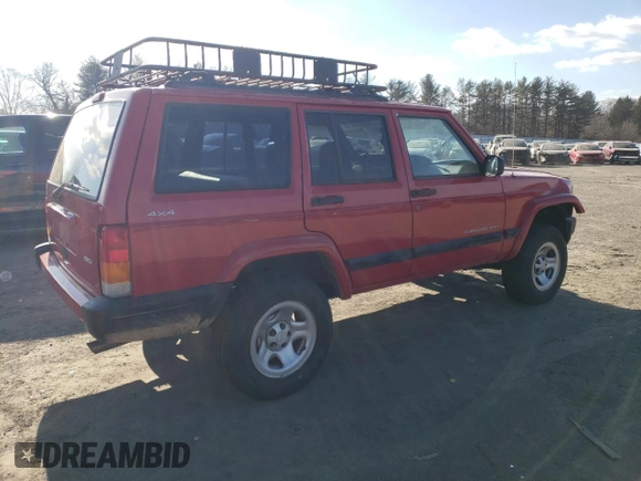2000 Jeep Cherokee with VIN 1J4FF48S7YL237109, listed as a Copart auction lot 58420385 with 191,786 mi miles and Non repairable. Bid and sale history available at DreamBid. Image 3.
