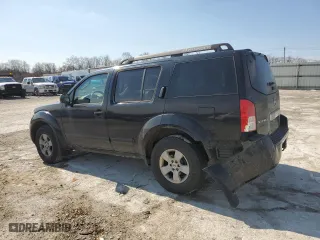 2005 Nissan Pathfinder XE with VIN 5N1AR18U75C781219, listed as a Copart auction lot 46985725 with 213,122 mi miles and Salvage Title. Bid and sale history available at carsss.com. Image 2.