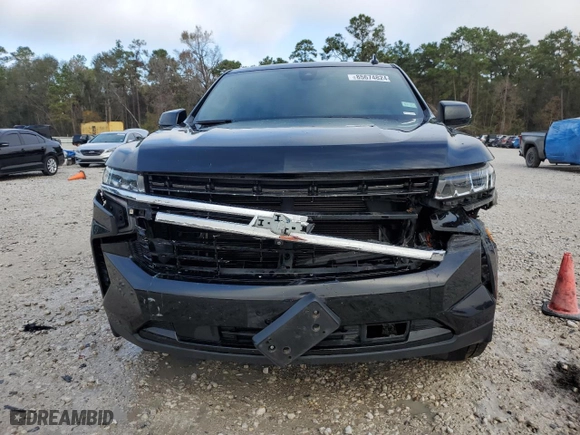 2021 Chevrolet Tahoe RST with VIN 1GNSKRKD7MR300909, listed as a Copart auction lot 85674824 with 98,922 mi miles and Clean Title. Bid and sale history available at carsss.com. Image 5.