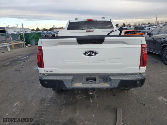 2024 Ford F-150 XL with VIN 1FTFW1L5XRKE05208, listed as a Copart auction lot 83982634 with 5,444 mi miles and Salvage Title. Bid and sale history available at carsss.com. Image 6.