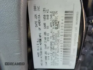 2001 Mitsubishi Galant with VIN 4A3AA36G71E225041, listed as a Copart auction lot 65533864 with 256,187 mi miles and Salvage Title. Bid and sale history available at DreamBid. Image 15.