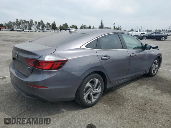 2019 Honda Insight LX with VIN 19XZE4F10KE016855, listed as a Copart auction lot 53174855 with 88,073 mi miles and Salvage Title. Bid and sale history available at carsss.com. Image 3.