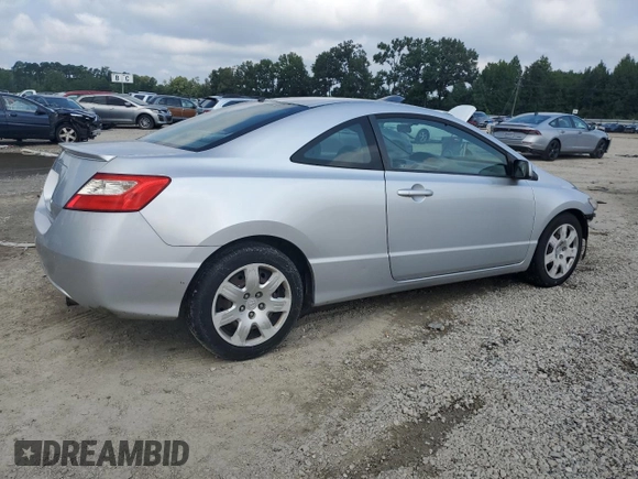 2009 Honda Civic Cpe LX with VIN 2HGFG12629H521583, listed as a Copart auction lot 66502414 with 136,478 mi miles and Salvage Title. Bid and sale history available at carsss.com. Image 3.
