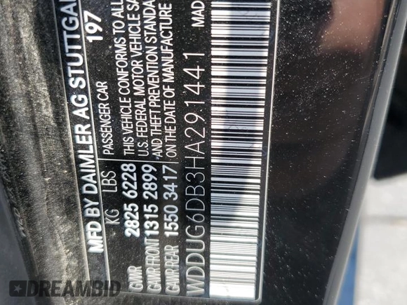 2017 Mercedes-Benz S 550e with VIN WDDUG6DB3HA291441, listed as a Copart auction lot 64854284 with 96,110 mi miles and Clean Title. Bid and sale history available at DreamBid. Image 12.