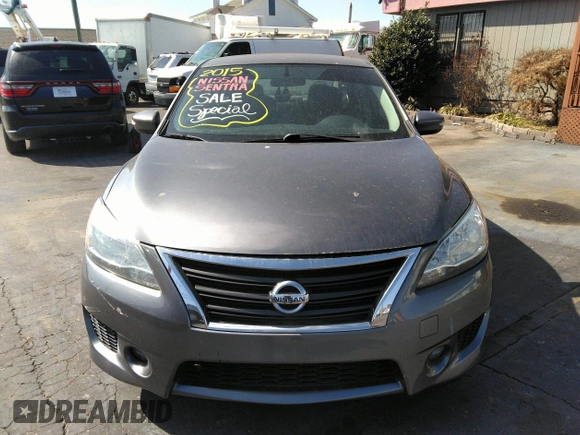 2015 Nissan Sentra SV with VIN 3N1AB7AP6FY229027, listed as a IAAI auction lot 41724352 with 183,736 mi miles and . Bid and sale history available at DreamBid. Image 12.