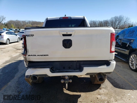 2022 Ram 1500 Lone Star with VIN 1C6SRFFT7NN236066, listed as a Copart auction lot 46661134 with 29,545 mi miles and Non repairable. Bid and sale history available at DreamBid. Image 6.