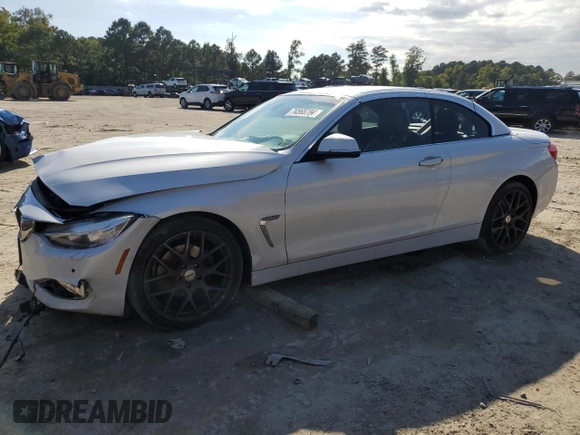 2015 BMW 4 Series 428i xDrive with VIN WBA3T1C55FP820797, listed as a Copart auction lot 74568794 with Not Provided miles and Salvage Title. Bid and sale history available at carsss.com. Image 1.