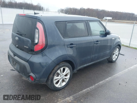 2015 Kia Soul + with VIN KNDJP3A5XF7176615, listed as a IAAI auction lot 41857489 with 107,707 mi miles and . Bid and sale history available at DreamBid. Image 4.