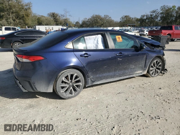 2020 Toyota Corolla SE with VIN 5YFS4RCE7LP051711, listed as a Copart auction lot 48077275 with 142,471 mi miles and Non Repairable. Bid and sale history available at DreamBid. Image 3.