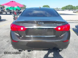 2016 Infiniti Q50 Red Sport 400 with VIN JN1FV7AR4GM451987, listed as a IAAI auction lot 41891826 with 64,931 mi miles and . Bid and sale history available at DreamBid. Image 16.