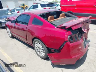 2014 Ford Mustang V6 with VIN 1ZVBP8AM9E5284966, listed as a IAAI auction lot 42440410 with 100,161 mi miles and . Bid and sale history available at DreamBid. Image 3.