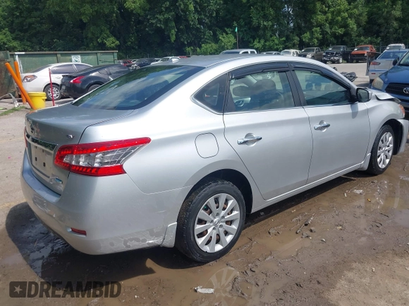 2014 Nissan Sentra SV with VIN 3N1AB7AP0EY334421, listed as a IAAI auction lot 42439951 with 107,788 mi miles and . Bid and sale history available at DreamBid. Image 4.