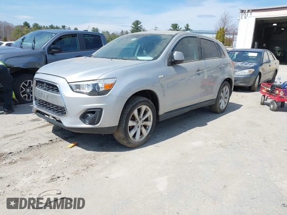 2014 Mitsubishi Outlander Sport ES with VIN 4A4AR3AU9EE001017, listed as a IAAI auction lot 41972458 with 58,040 mi miles. Bid and sale history available at carsss.com. Image 2.