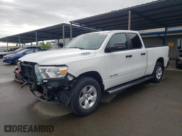 2023 Ram 1500 Big Horn with VIN 1C6RRFBG6PN546283, listed as a Copart auction lot 48736984 with 16,236 mi miles and Non Repairable. Bid and sale history available at carsss.com. Image 1.