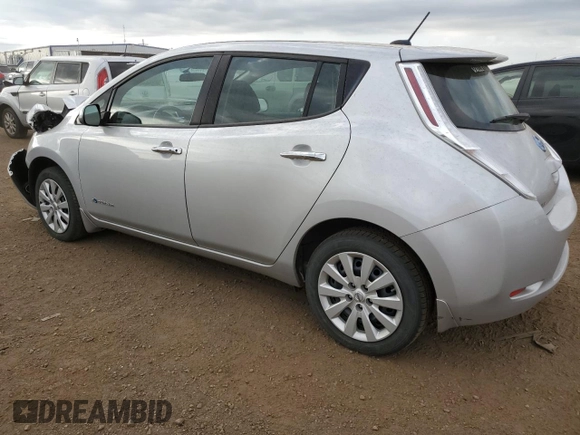 2016 Nissan LEAF S with VIN 1N4BZ0CP6GC313575, listed as a Copart auction lot 58181543 with 0 mi miles. Bid and sale history available at carsss.com. Image 2.