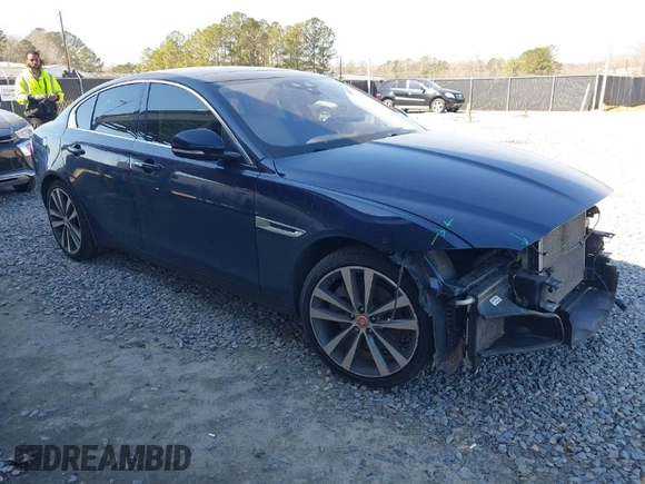 2018 Jaguar XE 25t Prestige with VIN SAJAK4FXXJCP36634, listed as a IAAI auction lot 41661035 with 56,099 mi miles. Bid and sale history available at carsss.com. Image 1.
