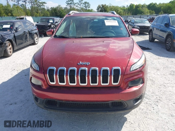 2017 Jeep Cherokee Latitude with VIN 1C4PJLCS6HW604607, listed as a IAAI auction lot 42026228 with 164,934 mi miles and . Bid and sale history available at carsss.com. Image 12.