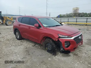 2019 Hyundai Santa Fe SE with VIN 5NMS23AD2KH108256, listed as a Copart auction lot 50613895 with 0 mi miles and Salvage Title. Bid and sale history available at carsss.com. Image 4.