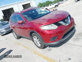 2015 Nissan Rogue S with VIN KNMAT2MT6FP557250, listed as a IAAI auction lot 41913569 with 152,931 mi miles and . Bid and sale history available at DreamBid. Image 1.
