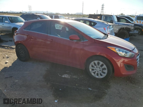 2016 Hyundai Elantra GT with VIN KMHD35LHXGU323042, listed as a Copart auction lot 78675774 with 57,378 mi miles and Salvage Title. Bid and sale history available at carsss.com. Image 4.