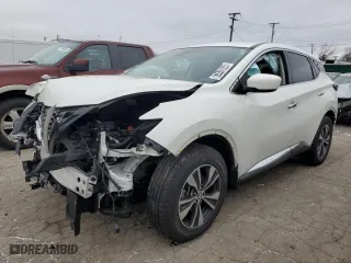 2022 Nissan Murano S with VIN 5N1AZ2AS8NC118871, listed as a Copart auction lot 87410044 with 0 mi miles and Non Repairable. Bid and sale history available at carsss.com. Image 1.