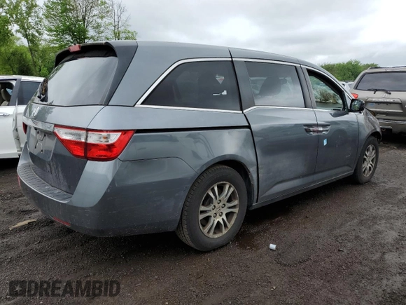 2013 Honda Odyssey EX-L with VIN 5FNRL5H6XDB036239, listed as a Copart auction lot 56377435 with Not provided miles and Salvage title. Bid and sale history available at DreamBid. Image 3.