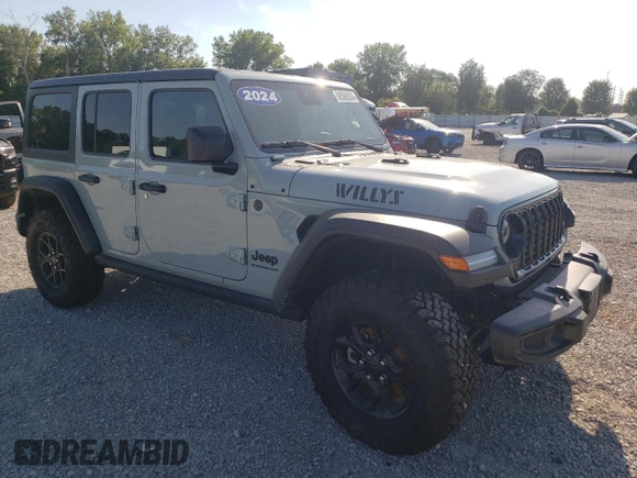 2024 Jeep Wrangler Sport S с VIN 1C4PJXDG6RW267276, выставлен на аукционе Copart как лот 68360524 с пробегом Не указан миль и Списание • Salvage title. История ставок и продаж доступна на DreamBid. Изображение 4.