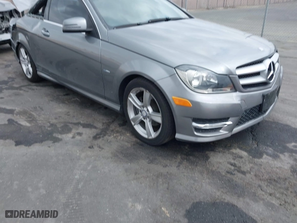2012 Mercedes-Benz C-Class C 250 with VIN WDDGJ4HB1CF796936, listed as a IAAI auction lot 41466753 with 52,017 mi miles. Bid and sale history available at carsss.com. Image 1.