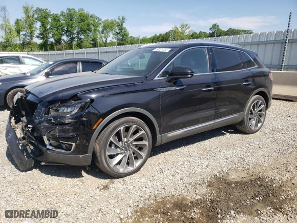 2020 Lincoln Nautilus Reserve with VIN 2LMPJ6K93LBL01276, listed as a Copart auction lot 49221733 with 39,102 mi miles. Bid and sale history available at carsss.com. Image 1.