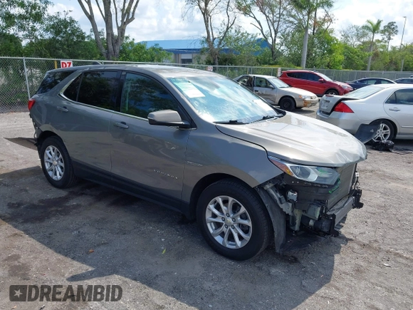 2019 Chevrolet Equinox LT z VIN 3GNAXKEVXKS586516, wystawiony jako IAAI lot #42323792 z przebiegiem 53 710 mil mil oraz . Historia ofert i sprzedaży dostępna na DreamBid. Obrazek 1.