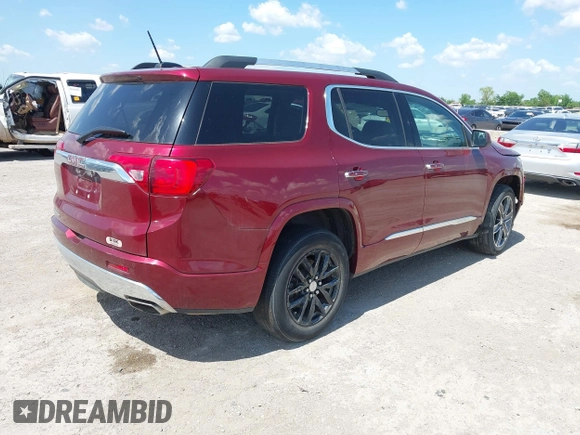 2017 GMC Acadia Denali with VIN 1GKKNPLS3HZ199573, listed as a IAAI auction lot 42092475 with 117,424 mi miles. Bid and sale history available at carsss.com. Image 4.