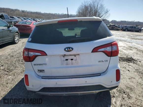 2015 Kia Sorento SX with VIN 5XYKWDA76FG609624, listed as a Copart auction lot 47774615 with 137,670 mi miles and Salvage Title. Bid and sale history available at carsss.com. Image 6.