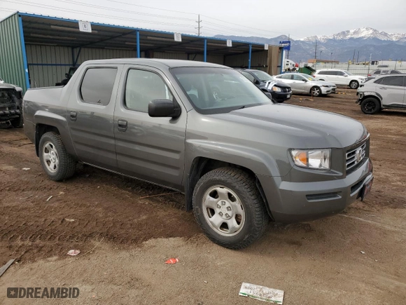 2007 Honda Ridgeline RT with VIN 2HJYK16267H537677, listed as a Copart auction lot 50022155 with 170,452 mi miles and Salvage Title. Bid and sale history available at carsss.com. Image 4.