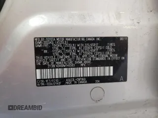 2011 Toyota RAV4 with VIN 2T3BF4DV6BW146583, listed as a Copart auction lot 53348525 with 75,429 mi miles and Salvage Title. Bid and sale history available at carsss.com. Image 14.
