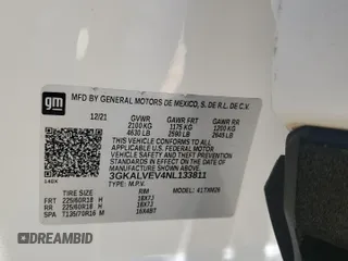 2022 GMC Terrain SLT z VIN 3GKALVEV4NL133811, wystawiony jako Copart lot #56044775 z przebiegiem 59 984 mil mil oraz Szkoda całkowita • Salvage title. Historia ofert i sprzedaży dostępna na DreamBid. Obrazek 13.