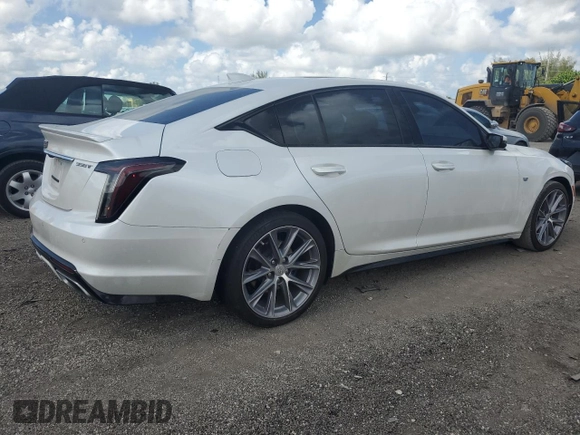 2020 Cadillac CT5 Sport with VIN 1G6DP5RK1L0155856, listed as a Copart auction lot 60001044 with 42,704 mi miles and Non Repairable. Bid and sale history available at carsss.com. Image 3.