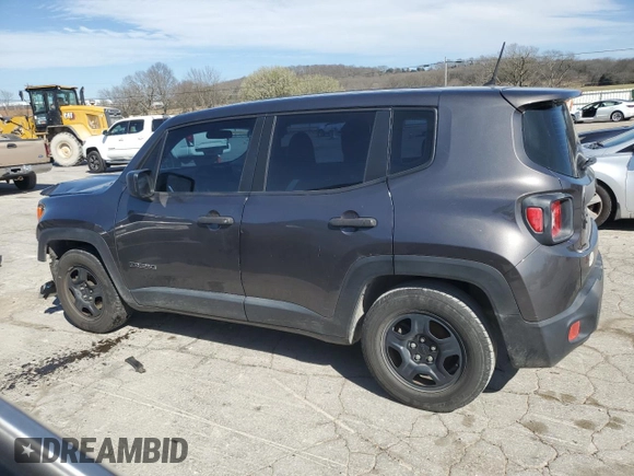 2017 Jeep Renegade Sport z VIN ZACCJAAB3HPF50167, wystawiony jako Copart lot #49672845 z przebiegiem 105 216 mil mil oraz Szkoda całkowita • Salvage title. Historia ofert i sprzedaży dostępna na DreamBid. Obrazek 2.