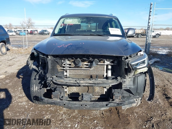 2020 Infiniti QX80 Luxe with VIN JN8AZ2NE5L9253264, listed as a IAAI auction lot 41012767 with 106,672 mi miles and . Bid and sale history available at DreamBid. Image 13.