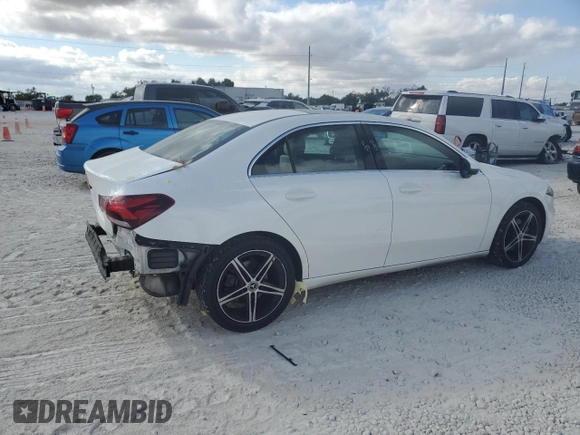 2019 Mercedes-Benz A 220 with VIN WDD3G4EB7KW006605, listed as a Copart auction lot 77336554 with 100,834 mi miles and Salvage Title. Bid and sale history available at DreamBid. Image 3.