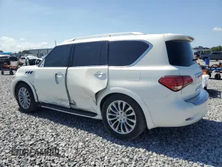 2016 Infiniti QX80 z VIN JN8AZ2NE7G9125016, wystawiony jako Copart lot #58667665 z przebiegiem 114 655 mil mil oraz Szkoda całkowita • Salvage title. Historia ofert i sprzedaży dostępna na DreamBid. Obrazek 2.