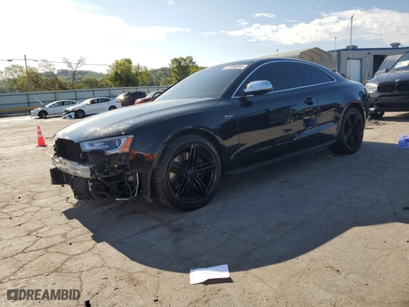 2014 Audi S5 Premium Plus with VIN WAUCGAFR8EA053757, listed as a Copart auction lot 67725284 with 94,412 mi miles and Salvage Title. Bid and sale history available at carsss.com. Image 1.