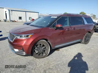 2022 Kia Carnival SX with VIN KNDNE5H30N6176019, listed as a Copart auction lot 75906744 with 15,678 mi miles and Salvage Title. Bid and sale history available at carsss.com. Image 1.