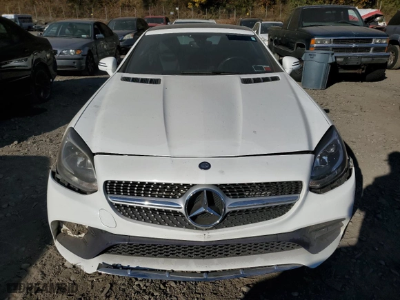 2017 Mercedes-Benz SLC with VIN WDDPK3JA2HF137344, listed as a Copart auction lot 76791624 with 44,004 mi miles and Salvage Title. Bid and sale history available at carsss.com. Image 5.