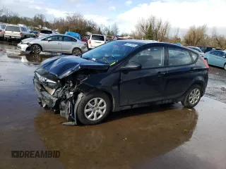 2012 Hyundai Accent GS with VIN KMHCT5AE3CU046345, listed as a Copart auction lot 46171825 with 153,095 mi miles and Salvage Title. Bid and sale history available at carsss.com. Image 1.