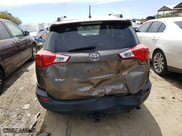 2014 Toyota RAV4 LE with VIN JTMBFREVXED082657, listed as a Copart auction lot 74188174 with 220,617 mi miles and Non Repairable. Bid and sale history available at carsss.com. Image 6.