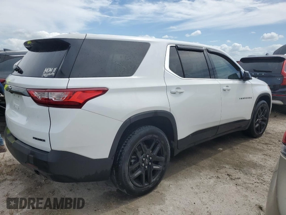 2020 Chevrolet Traverse LS z VIN 1GNERFKW1LJ280002, wystawiony jako Copart lot #45548615 z przebiegiem Nie podano mil oraz Nie do naprawy • Non repairable. Historia ofert i sprzedaży dostępna na DreamBid. Obrazek 3.