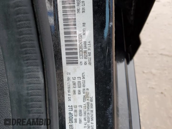 2012 Chrysler 200 Limited with VIN 1C3CCBCB5CN283584, listed as a Copart auction lot 88897105 with 76,671 mi miles and Salvage Title. Bid and sale history available at carsss.com. Image 12.